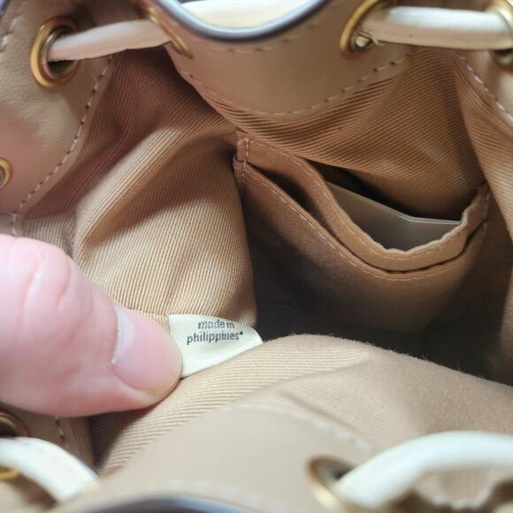 Coach Mini Dempsey Bucket Bag in Signature Jacquard with Stripe and Coach Patch - Picture 13 of 16